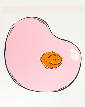 Peinture oeuf au plat